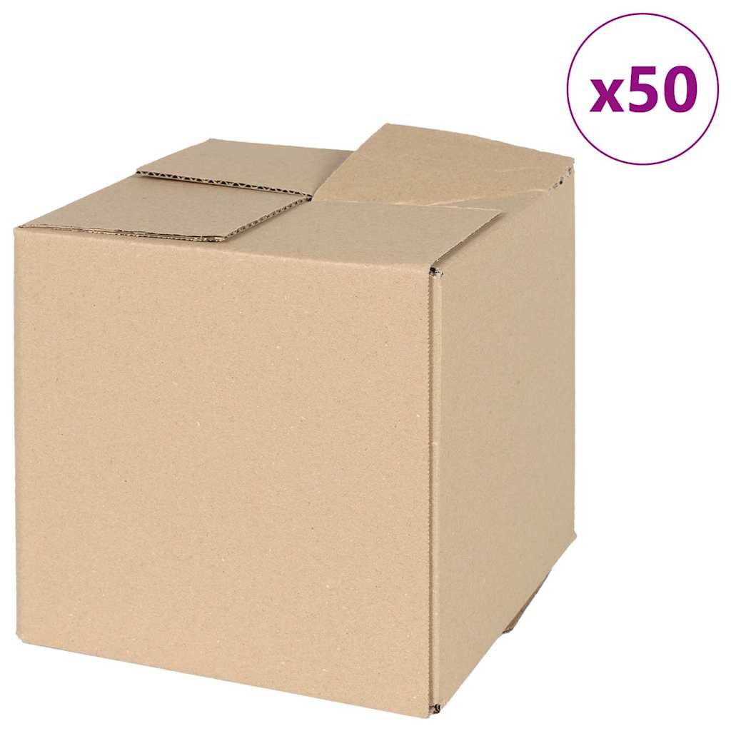 Vidaxl vouwdoos met opslag 50 pcs naturel 20 x 20 x 20 cm karton
