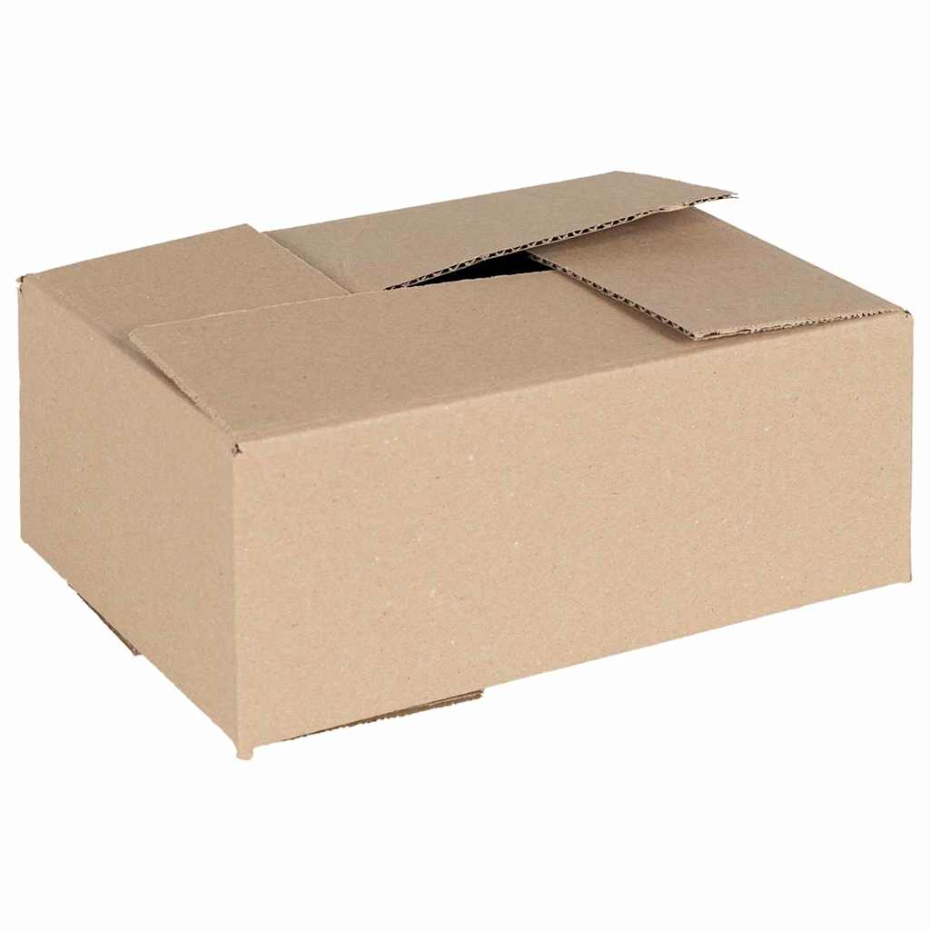 Vidaxl vouwdoos met opslag 50 pcs naturel 25 x 17,5 x 10 cm karton