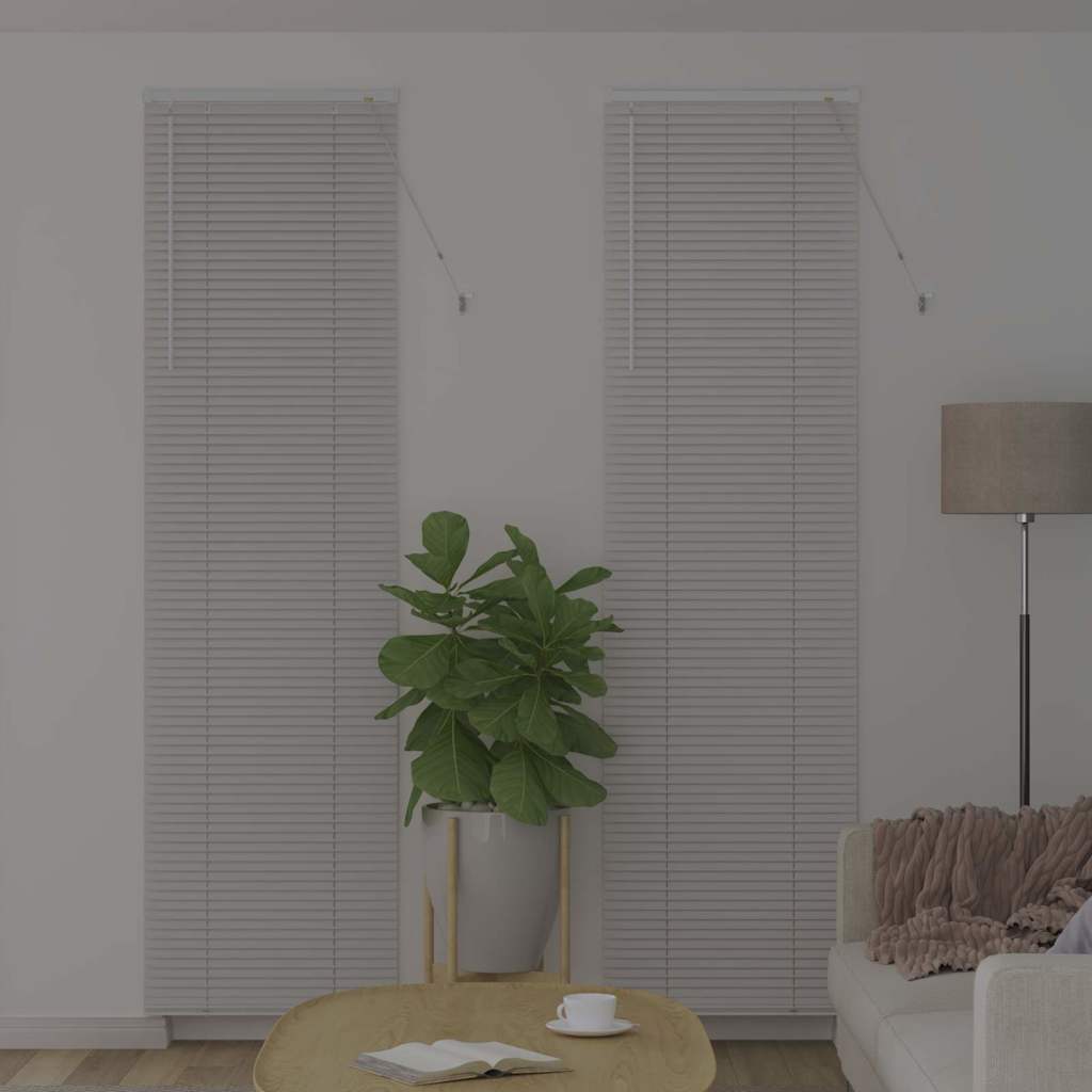 Veneziana Vidaxx bianco 220 x 55 cm alluminio