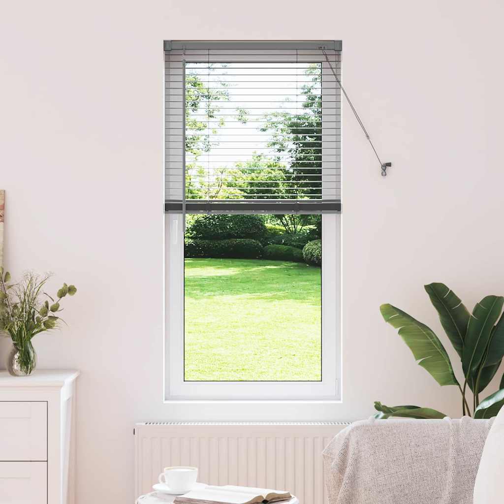 Veneziana Vidaxx grigio scuro 130 x 60 cm alluminio