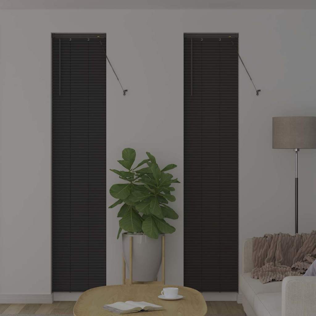 Veneziana Vidaxx grigio scuro 220 x 40 cm alluminio
