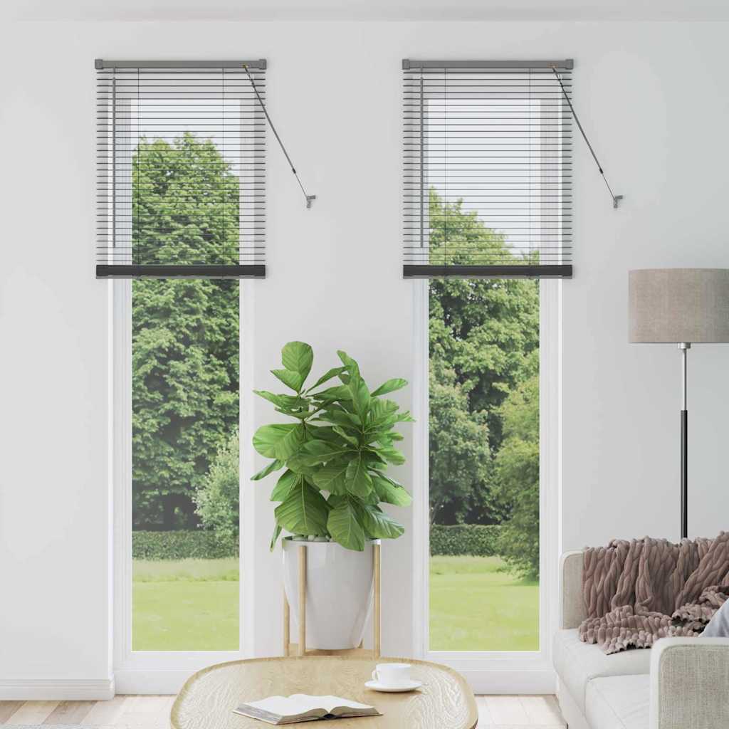 Veneziana Vidaxx grigio scuro 220 x 65 cm alluminio