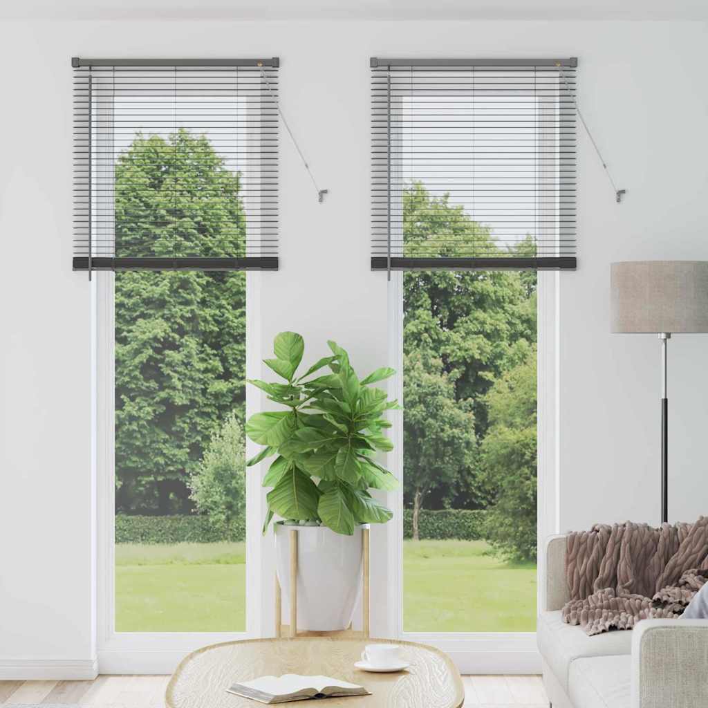 Veneziana Vidaxx grigio scuro 220 x 75 cm alluminio