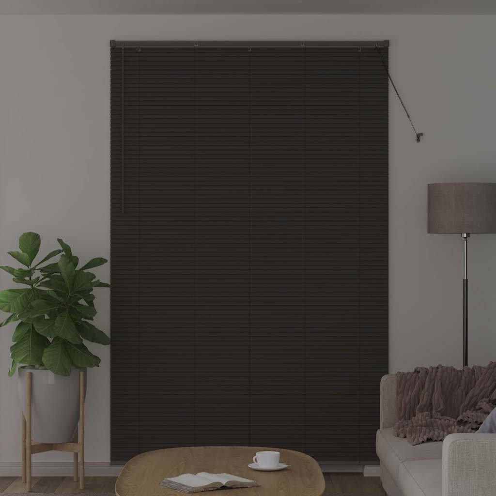 Vidaxx persianas venecianas gris oscuro 220 x 145 cm aluminio