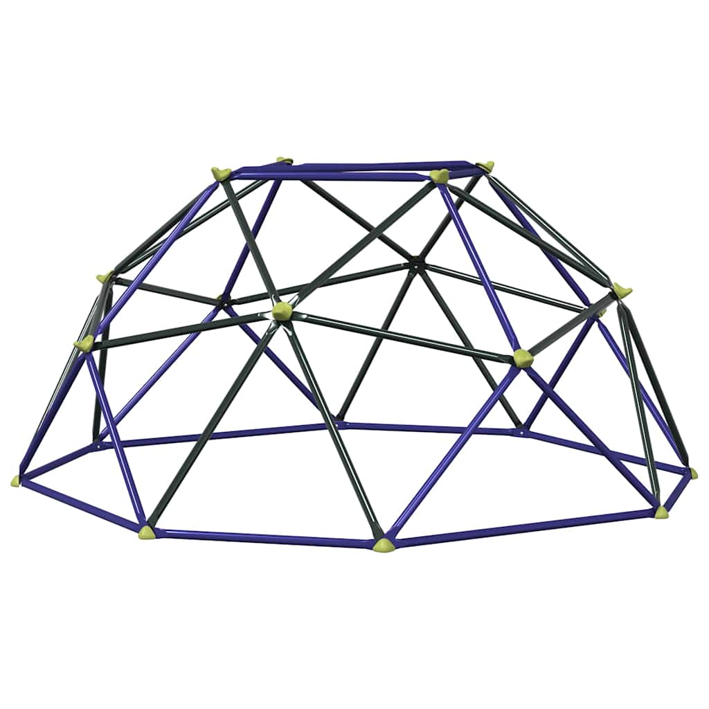 VidaXL cupola da arrampicata in acciaio blu