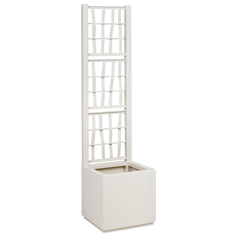 Vidaxx jardinera blanco 36 x 36 x 140 cm plástico