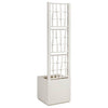 Vidaxx jardinera blanco 36 x 36 x 140 cm plástico