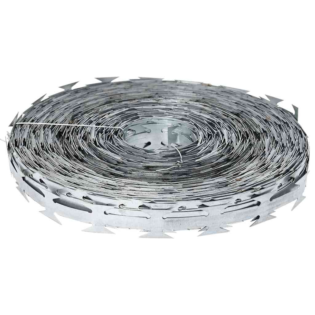 Vidaxl scheermesdraad zilver 5000 x 1,9 cm gegalvaniseerd staal