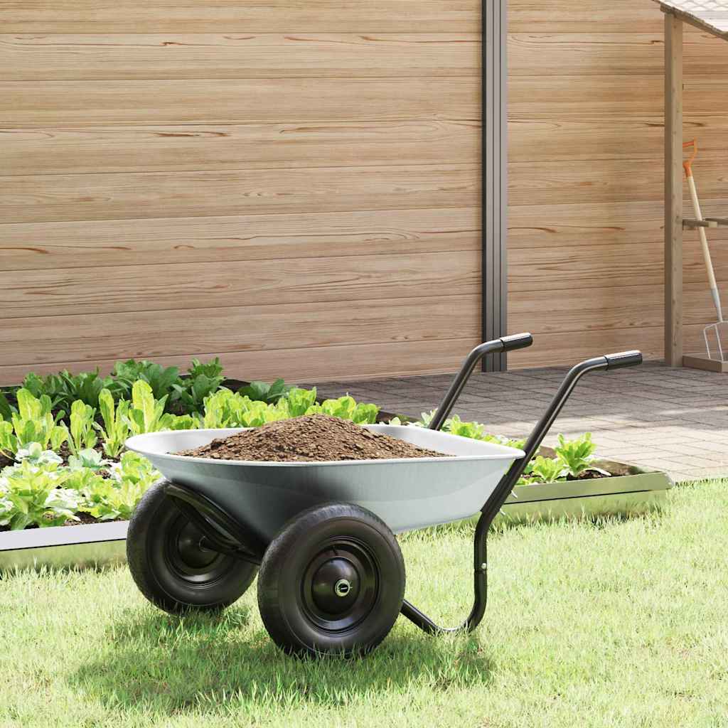 Carriola Vidaxx argento e nero 124 x 73 x 65 cm in acciaio