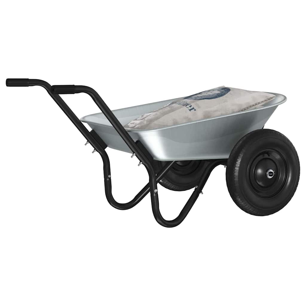 Carriola Vidaxx argento e nero 124 x 73 x 65 cm in acciaio