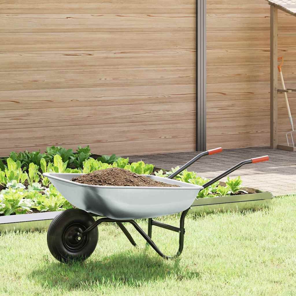 Carriola Vidaxx argento e nero 133 x 62,5 x 58 cm in acciaio