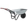 Vidaxx carretilla plata y negro 133 x 62,5 x 58 cm acero