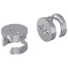 Vidaxl cam lock moeren 2 pcs zilver 12 x 10 mm staal