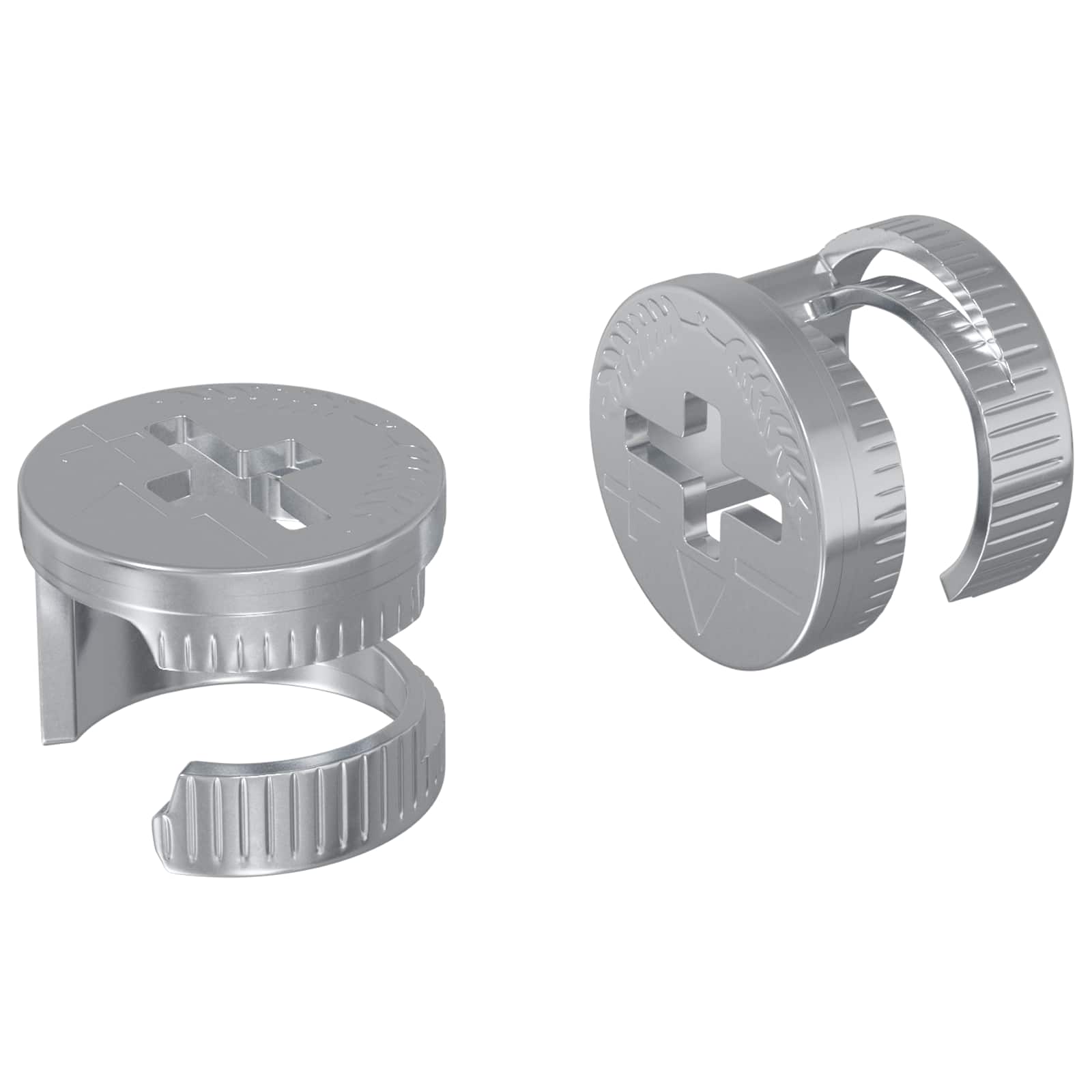 Vidaxl tuercas de seguridad de leva 2 piezas plata 12 x 10 mm acero