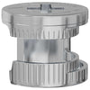 Vidaxl cam lock moeren 2 pcs zilver 12 x 10 mm staal