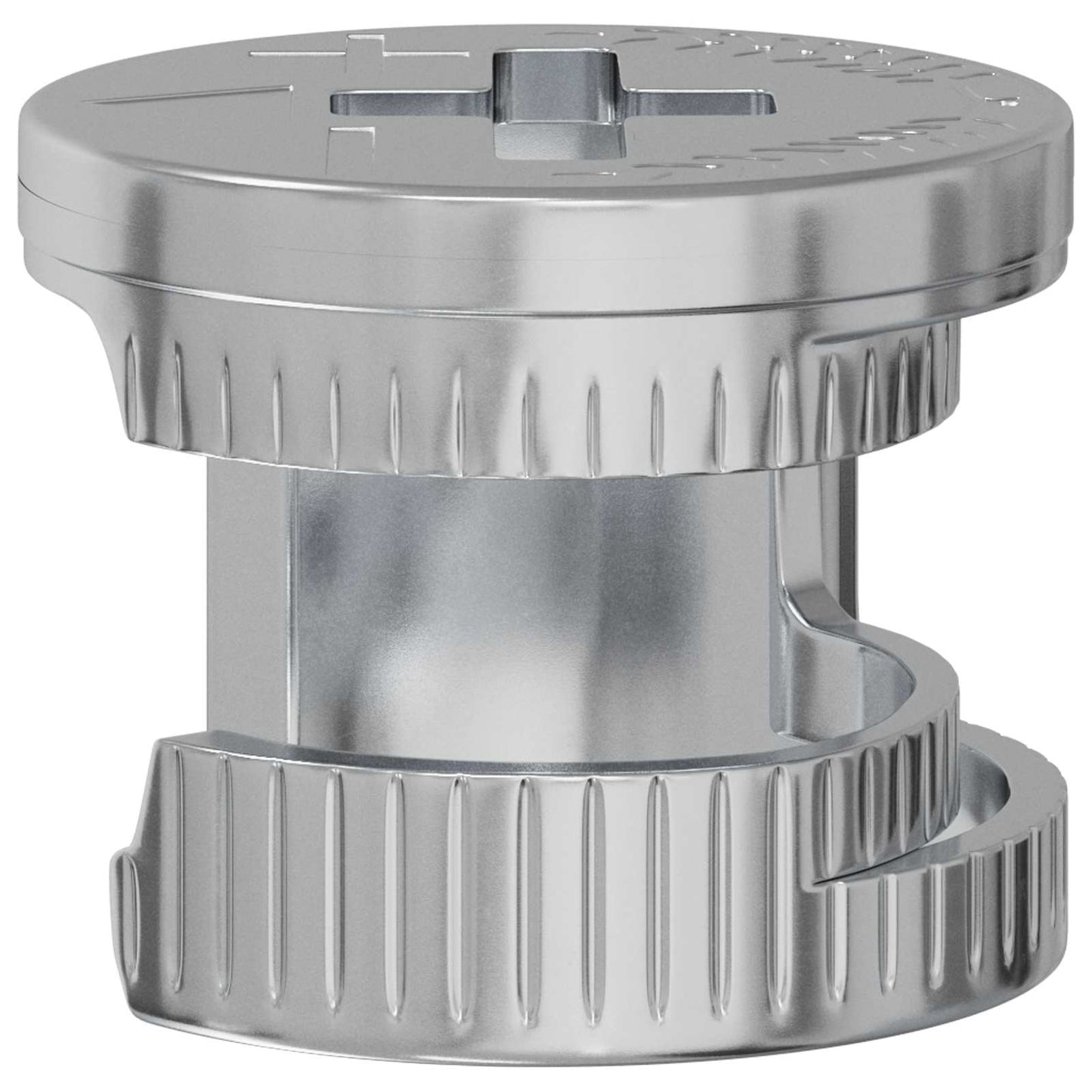 Vidaxl cam lock moeren 2 pcs zilver 12 x 10 mm staal