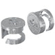 Dadi autobloccanti Vidaxl 2 pezzi argento 15 x 11,5 mm in acciaio
