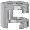 Vidaxl cam lock moeren 2 pcs zilver 15 x 11,5 mm staal