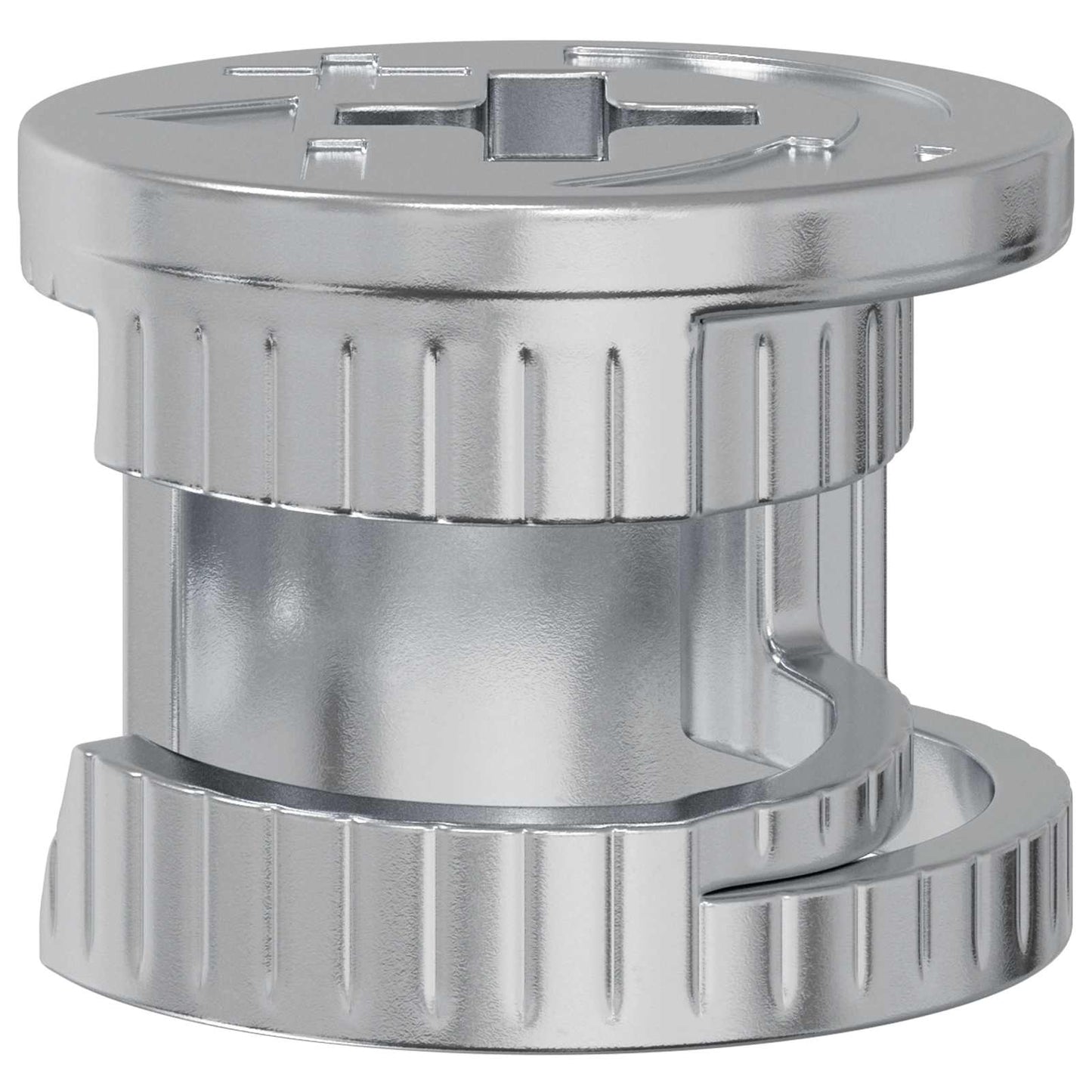Dadi autobloccanti Vidaxl 12 pezzi argento 15 x 11,5 mm in acciaio