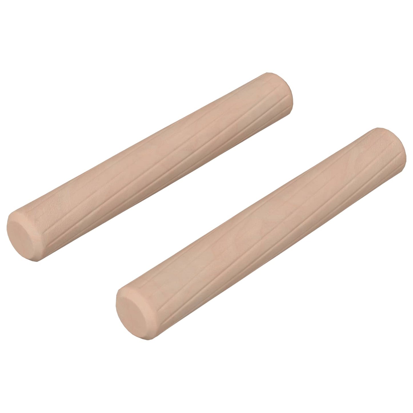 Tacos de madera vidaxl 2 piezas madera maciza natural ø 6 x 40 mm