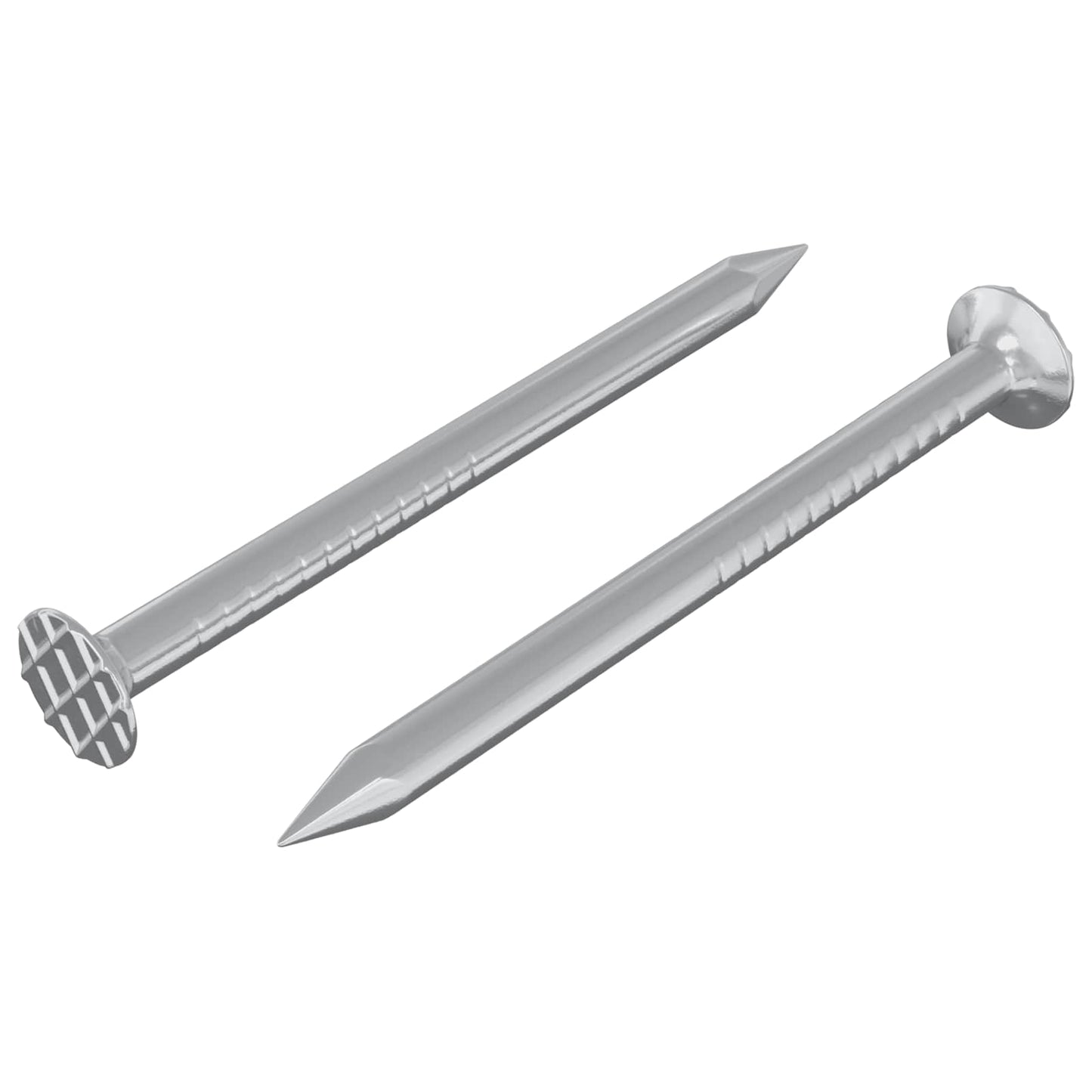 Vidaxl chiodi per legno 2 pezzi argento ø 3 x 15 mm metallo