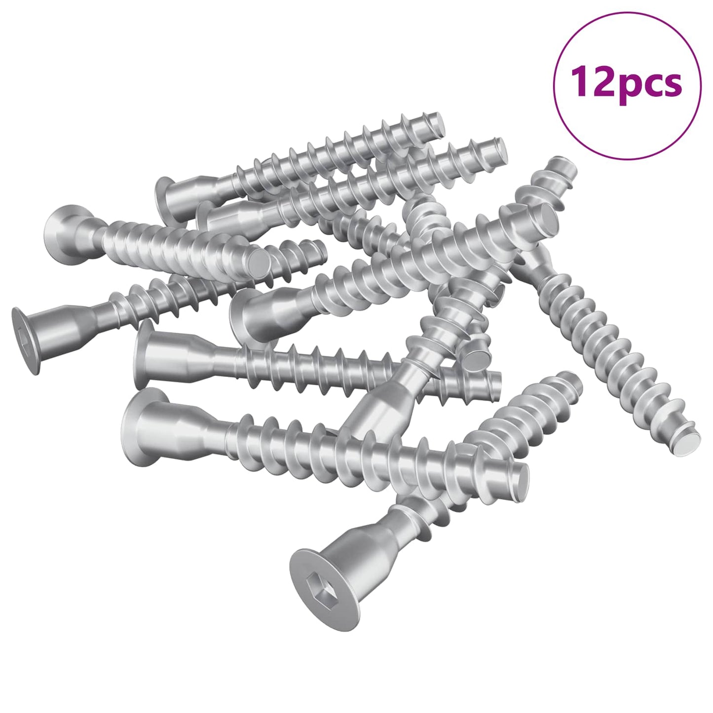 Viti di montaggio Vidaxx 12 pezzi argento ø7 x 50 mm metallo