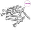 Tornillos de montaje vidaxx 12 piezas plata ø7 x 50 mm metal