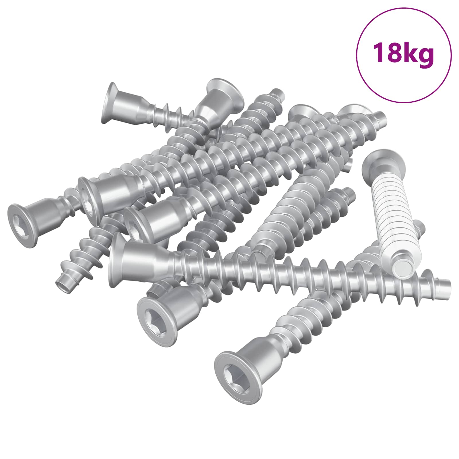 Vidaxx tornillos de montaje 2100 piezas metal plateado