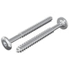 Vidaxl houten schroeven 2 pcs zilver m6 x 70 mm staal