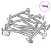 vidaxxl tornillos para madera 1350uds acero plateado
