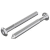 vidaxxl tornillos para muebles 2uds plata m6 x 60 mm acero