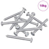 tornillos para muebles vidaxxl 1600 piezas acero plateado