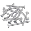 Vidaxl meubelschroeven 12 pcs zilver m6 x 85 mm staal