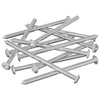 Vidaxl meubelschroeven 12 pcs zilver m6 x 100 mm staal