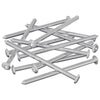 vidaxxl tornillos para muebles 1000 uds acero plateado