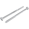 Vidaxl meubelschroeven 2 pcs zilver m6 x 120 mm staal