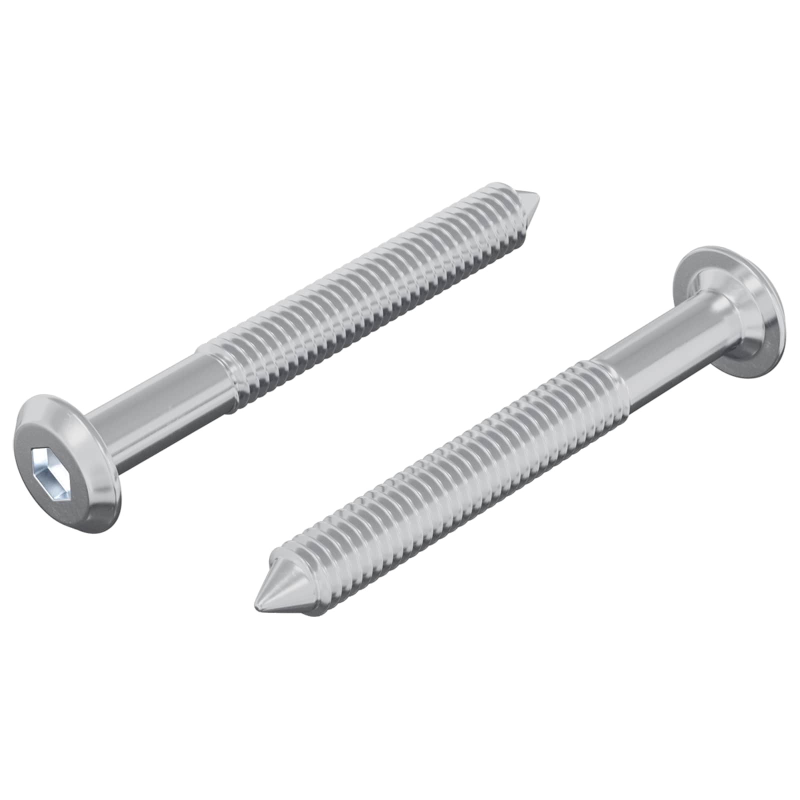 Vidaxl perno 2uds plata m6 x 50 mm acero