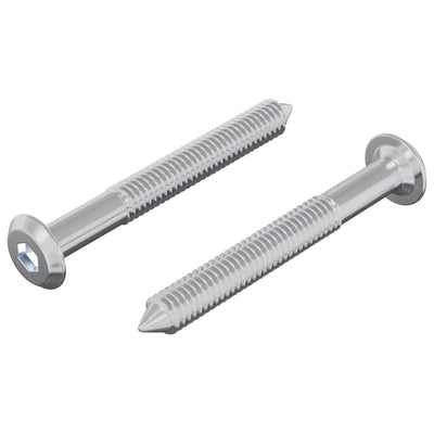 Vidaxl perno 2uds plata m6 x 50 mm acero