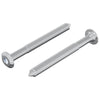 Vidaxl perno 2uds plata m6 x 60 mm acero