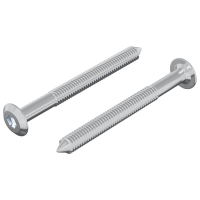 Vidaxl perno 2uds plata m6 x 60 mm acero