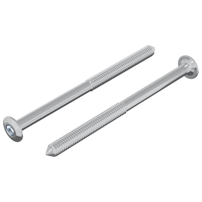 Vidaxl perno 2uds plata m6 x 85 mm acero