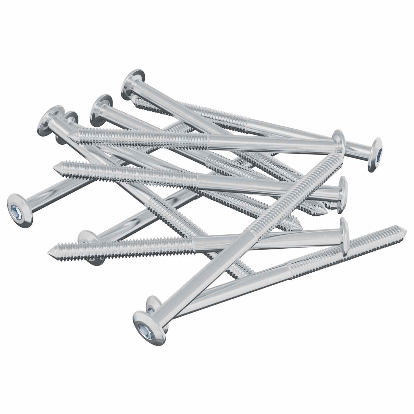 Vidaxl bout 1200 pcs zilver m6 x 85 mm staal