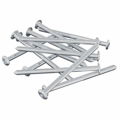 vidaxl perno 1200 uds plata m6 x 85 mm acero
