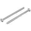 vidaxxl perno 2uds plata m6 x 100 mm acero