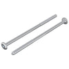 vidaxxl perno 2uds plata m6 x 120 mm acero