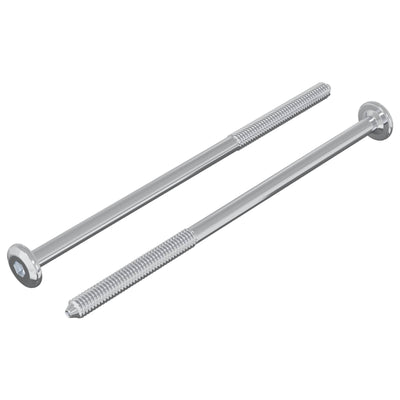 vidaxxl perno 2uds plata m6 x 120 mm acero
