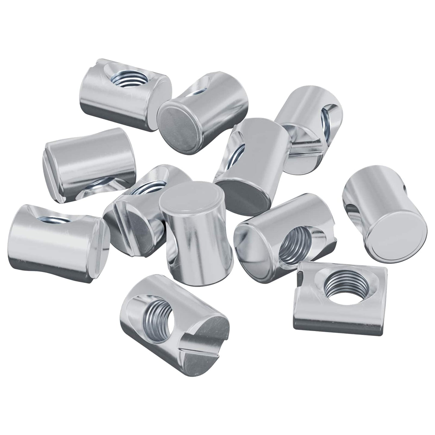 Vidaxl barrelmoeren 3462 pcs zilver m6 x 13 mm metaal