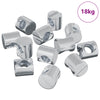 Vidaxl barrelmoeren 4500 pcs zilver m6 x 12 mm metaal