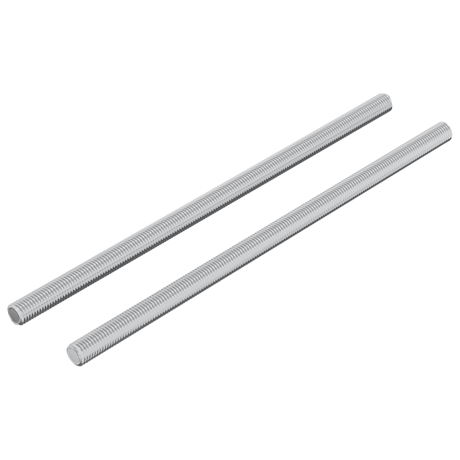 vidaxxl varilla roscada 2uds plata 6 x 135 mm acero