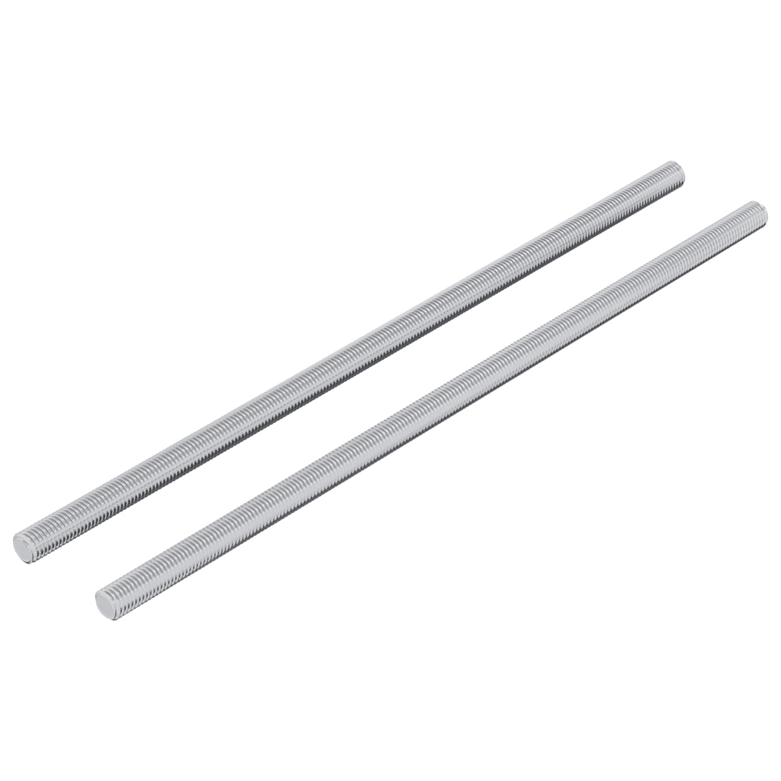 vidaxxl varilla roscada 2uds plata 6 x 170 mm acero